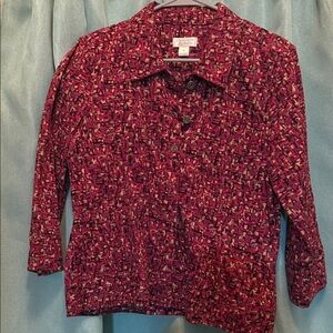 Christopher & Banks Pink Patterned Jacket